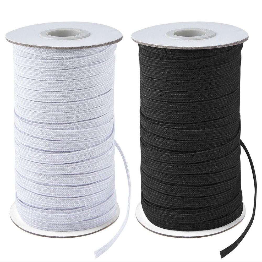 25  YARDS BLACK ELASTIC FACE MASK